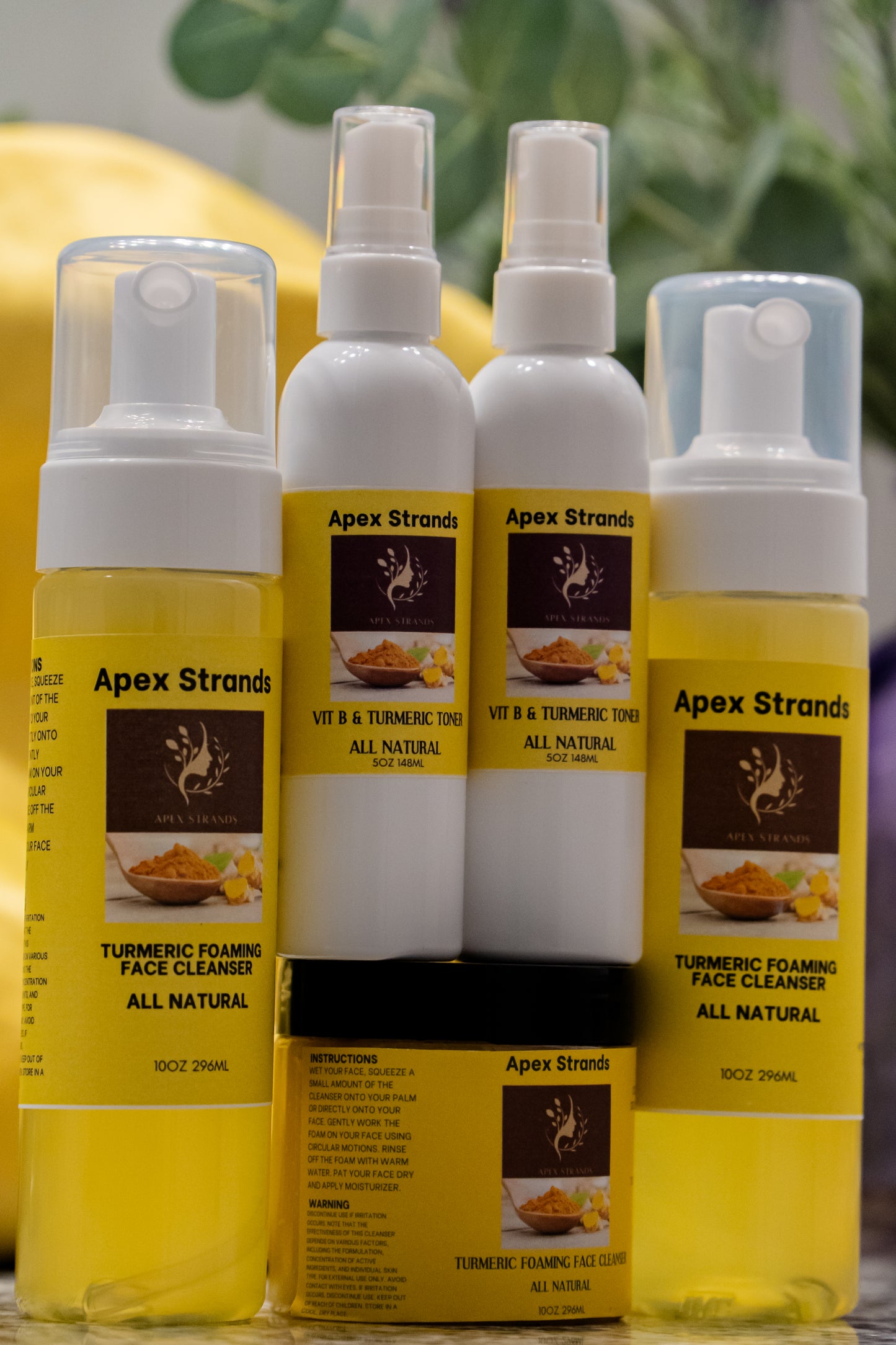 Turmeric Bundle: Scrub, Foam Wash, Toner